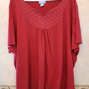 Women's Plus Size 4x Red Top